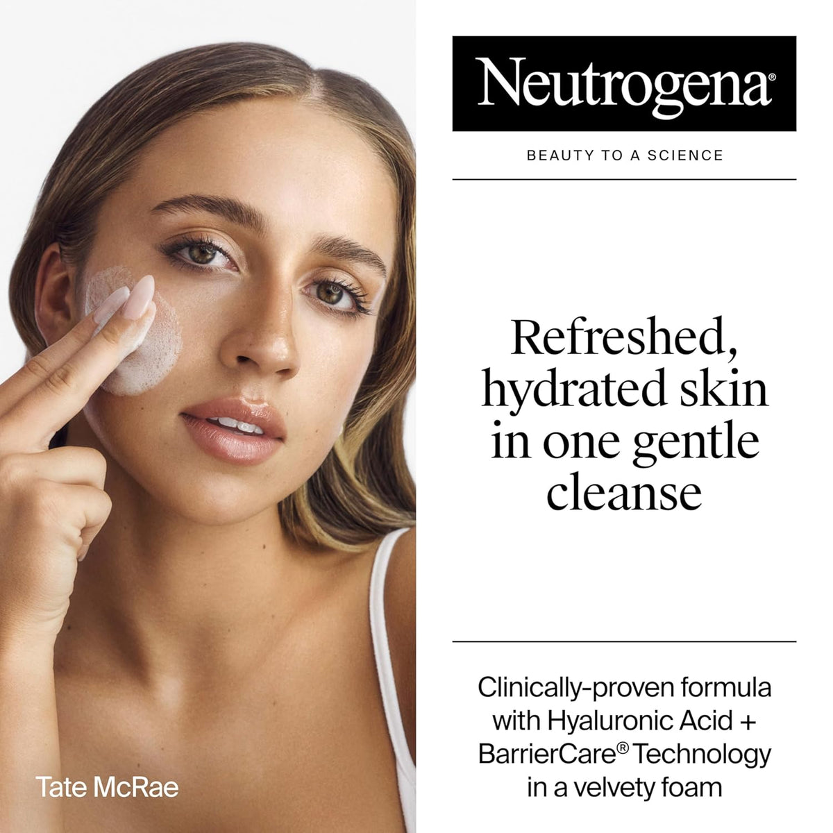 Neutrogena Hydro Boost Face Wash, Fragrance Free, Hydrating Facial Cleanser with Hyaluronic Acid