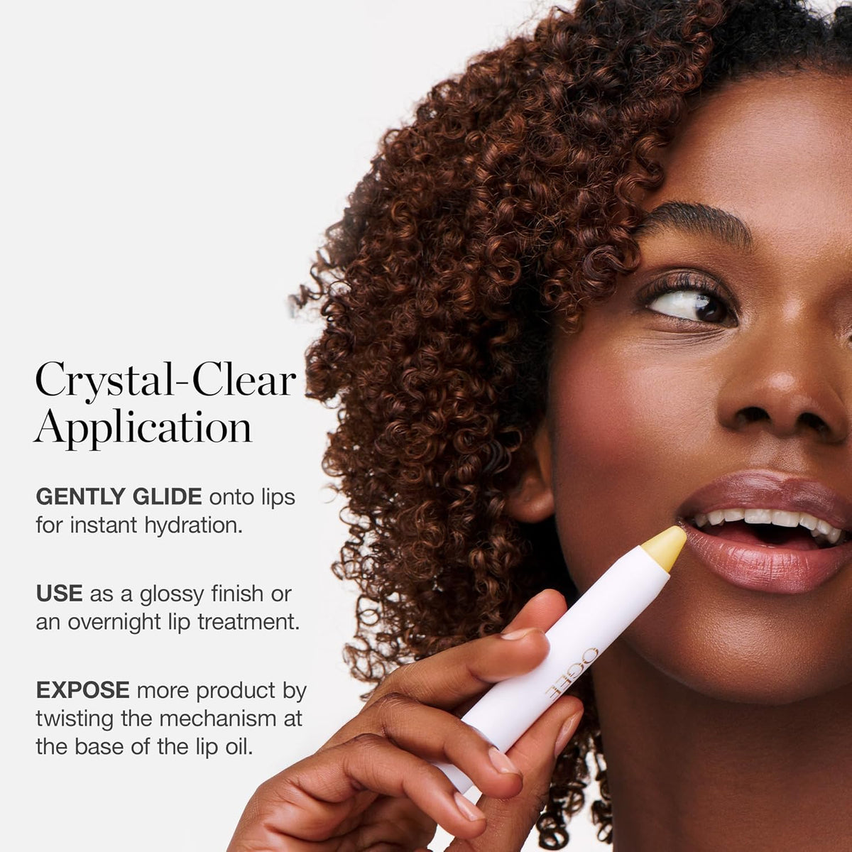 Ogee Sculpted Lip Oil - Lip Stain Made with 100% Organic Coconut Oil, Jojoba Oil, and Vitamin E