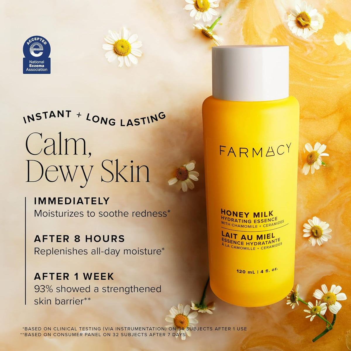 Farmacy Hydrating Essence - Hydrating Honey Milk Toner + Facial Essence to Soothe, Moisturize and