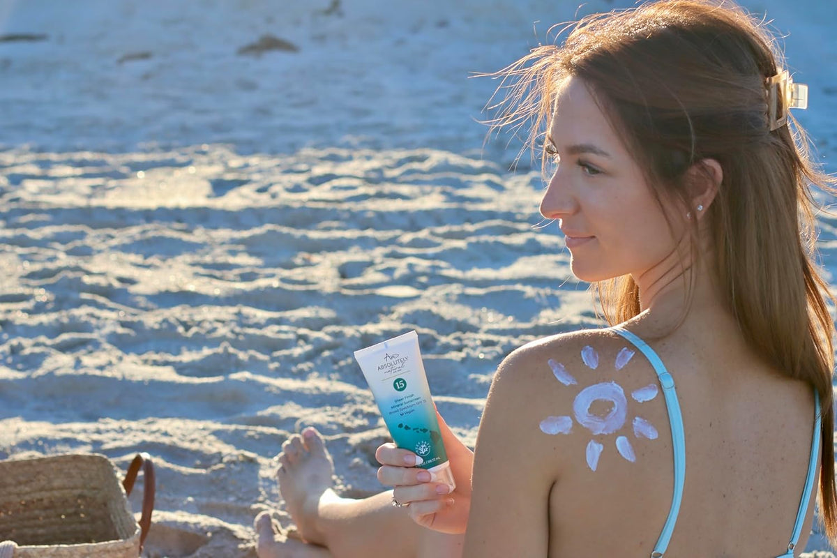 SPF 15 Mineral Sunscreen - Broad Spectrum Water Resistant Moisturizer Lotion For Body & Face - With
