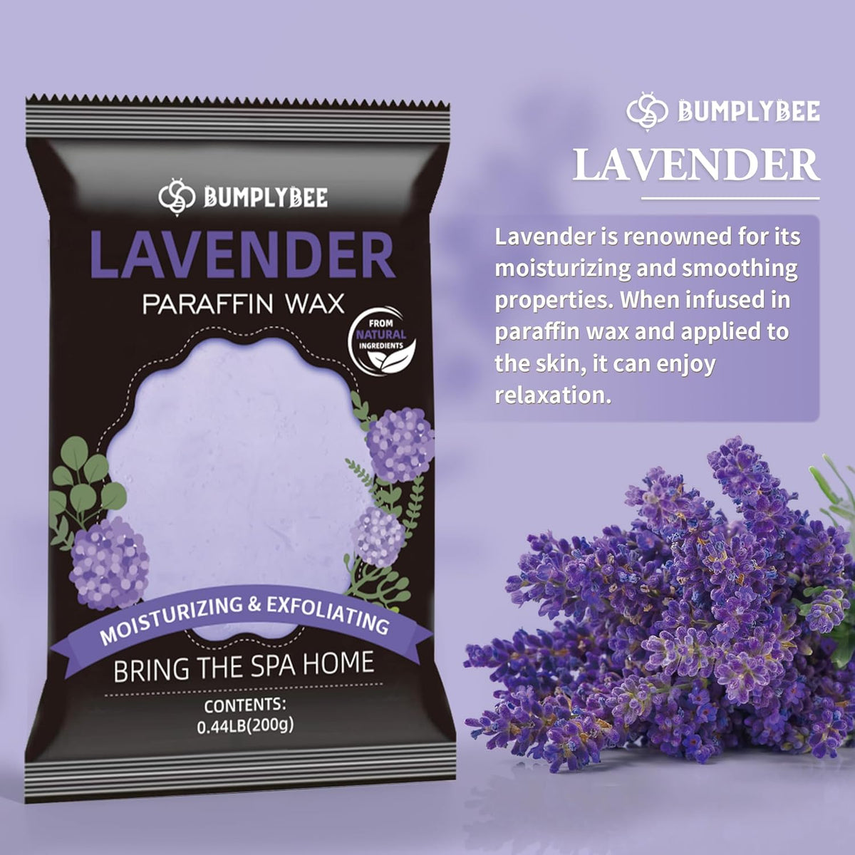 Paraffin Wax for Hand and Feet, 10 Pack Lavender Paraffin Wax Refills for Paraffin Wax Machine
