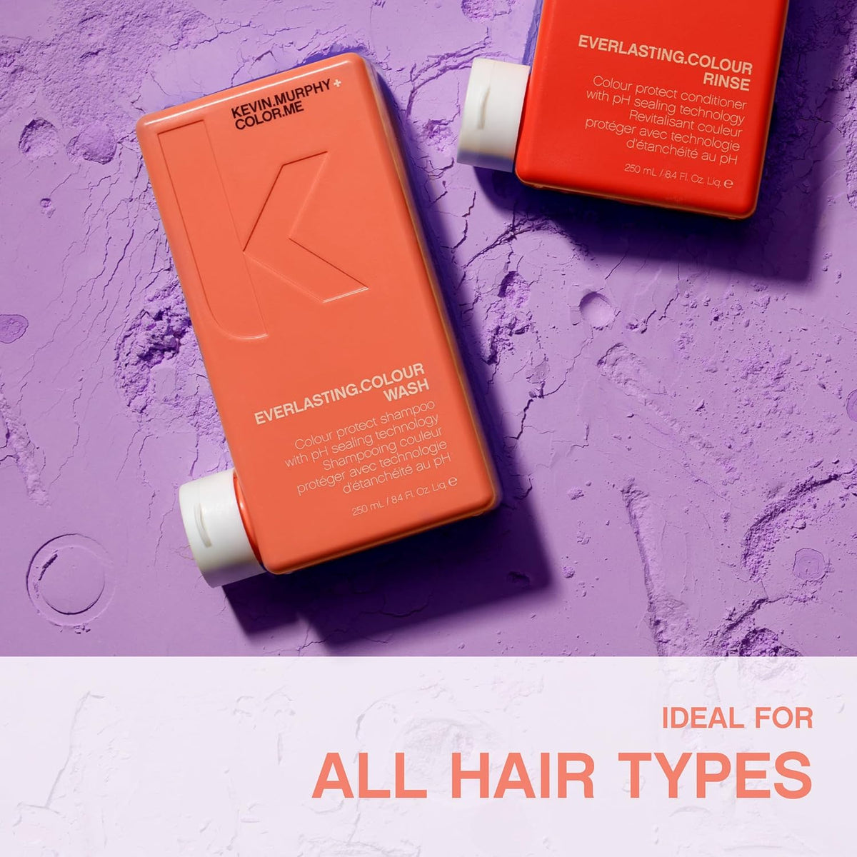 KEVIN.MURPHY EVERLASTING.COLOUR WASH - Hair Colour Shampoo - Colour Protect Hair Care - pH Balanced