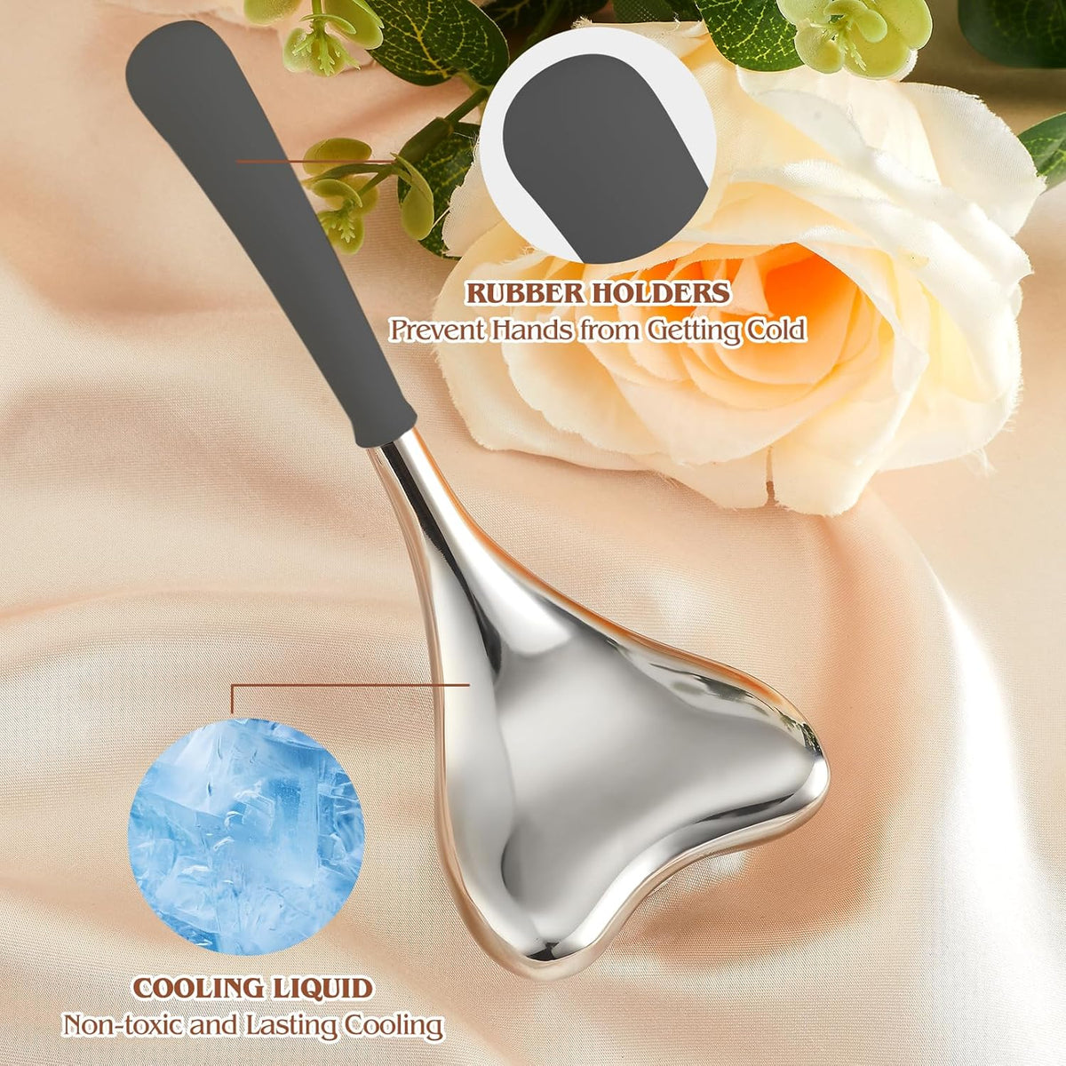 Running man Cryo Sticks-Gua Sha and Massage 2-in-1, Ice Globes for Face-Wrinkle Reduction & Dark