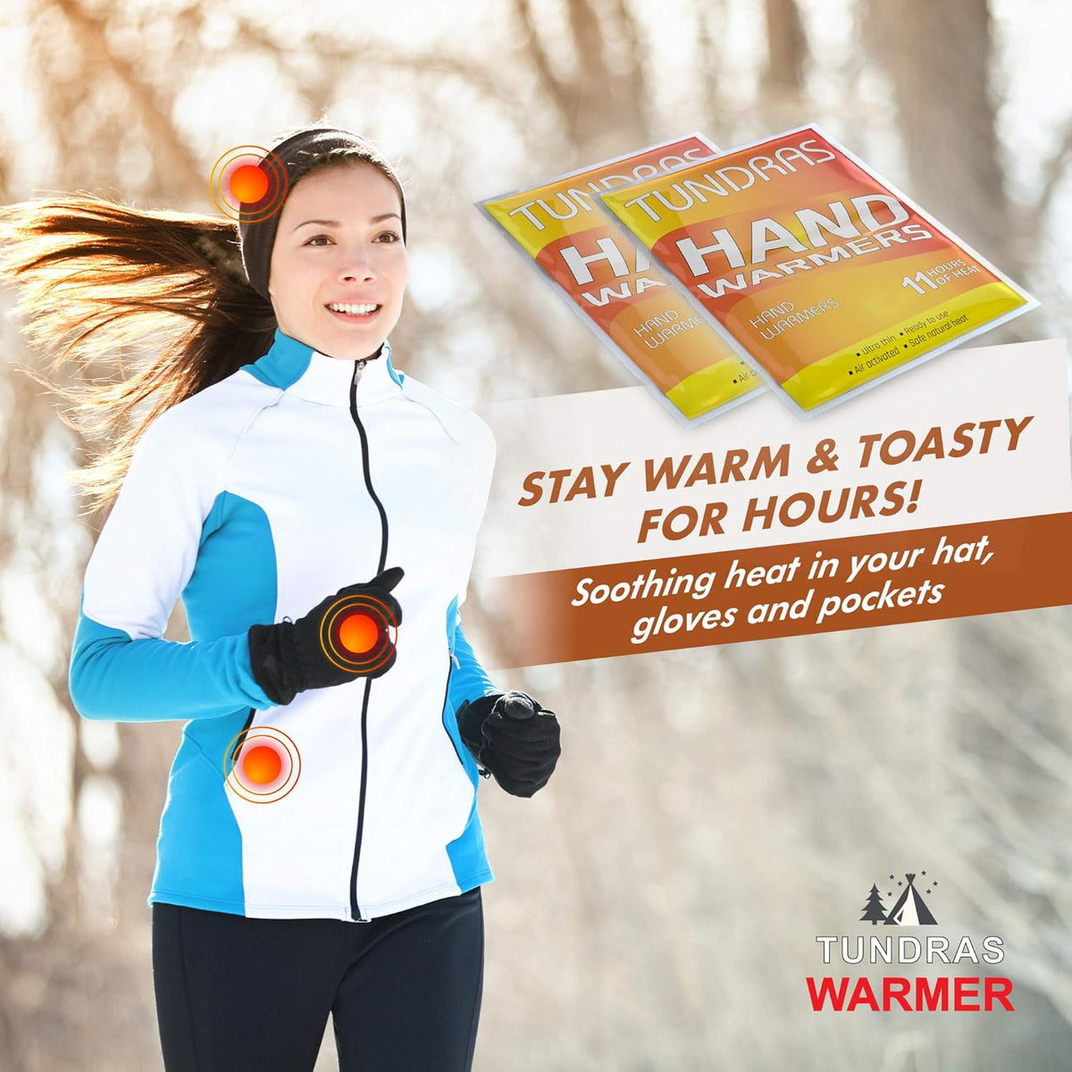 Hot Hand Warmers Heat Pack - 80 Count - 11 Hours Long Lasting Natural Safe and Odorless Single Use