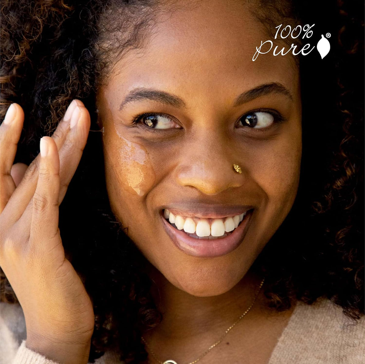 100% PURE Vitamin C Face Serum Hydrating Glow Skin Care with ALA Aloe + Vitamin E Oil - Daily