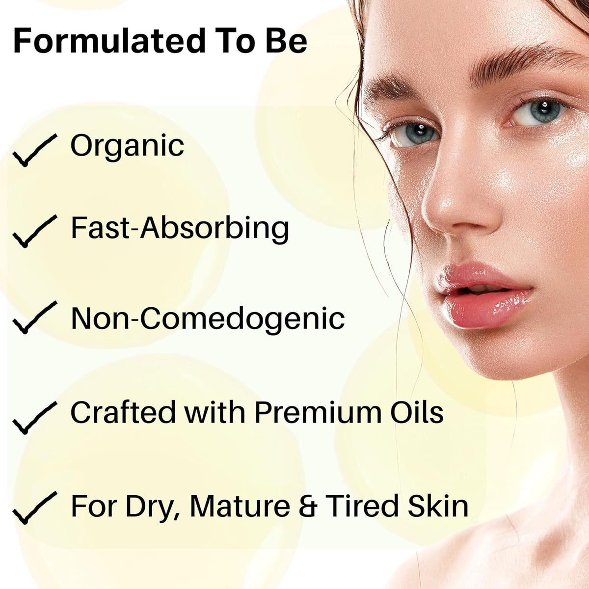 Civil Code Mesopotamian Face Oil – Organic Anti Aging Facial Oil for Women with Sea Buckthorn