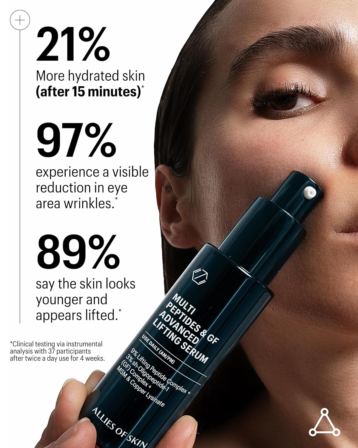 Allies of Skin Multi Peptides & Growth Factor Collagen Boosting Face Serum | Skin Tightening