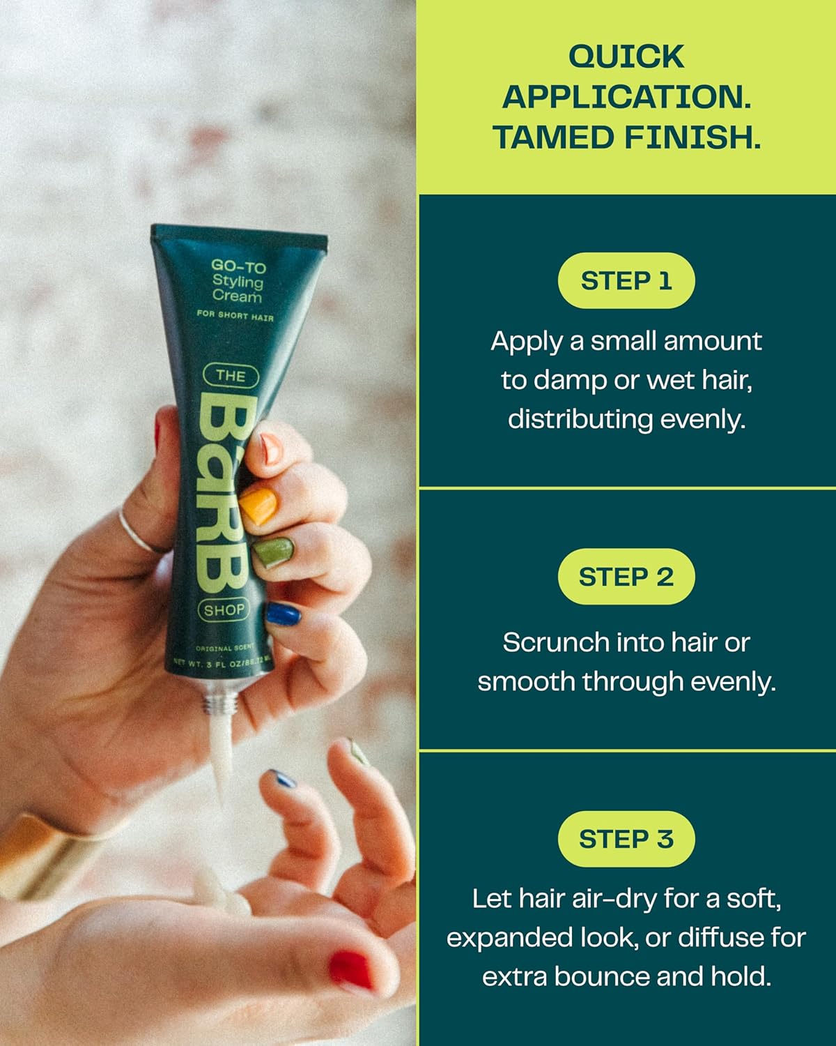 Barb Styling Cream for Women and Men - Soft Hold Hair Styling Cream for Curl Definition and Frizz