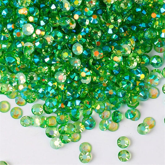 1000 Pieces SS20 5mm Flatback Rhinestones AB Clear Round Gems Crystals for Nail Art DIY Crafts