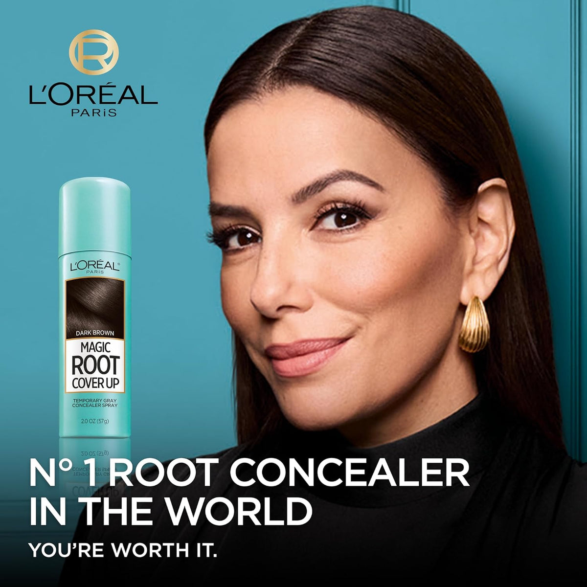 L'Oreal Paris Root Cover Up Temporary Gray Concealer Spray, Hair Color Spray with Filling &