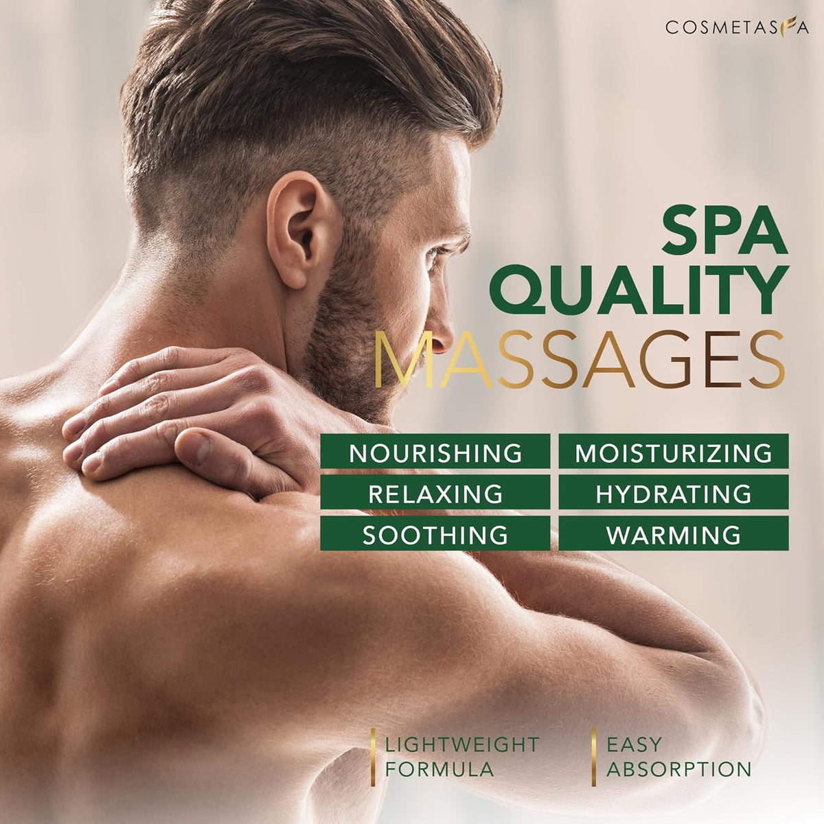 Cosmetasa Sore Muscle Massage Oil - 8.8 oz, Soothes Muscle and Joint with Arnica Extract