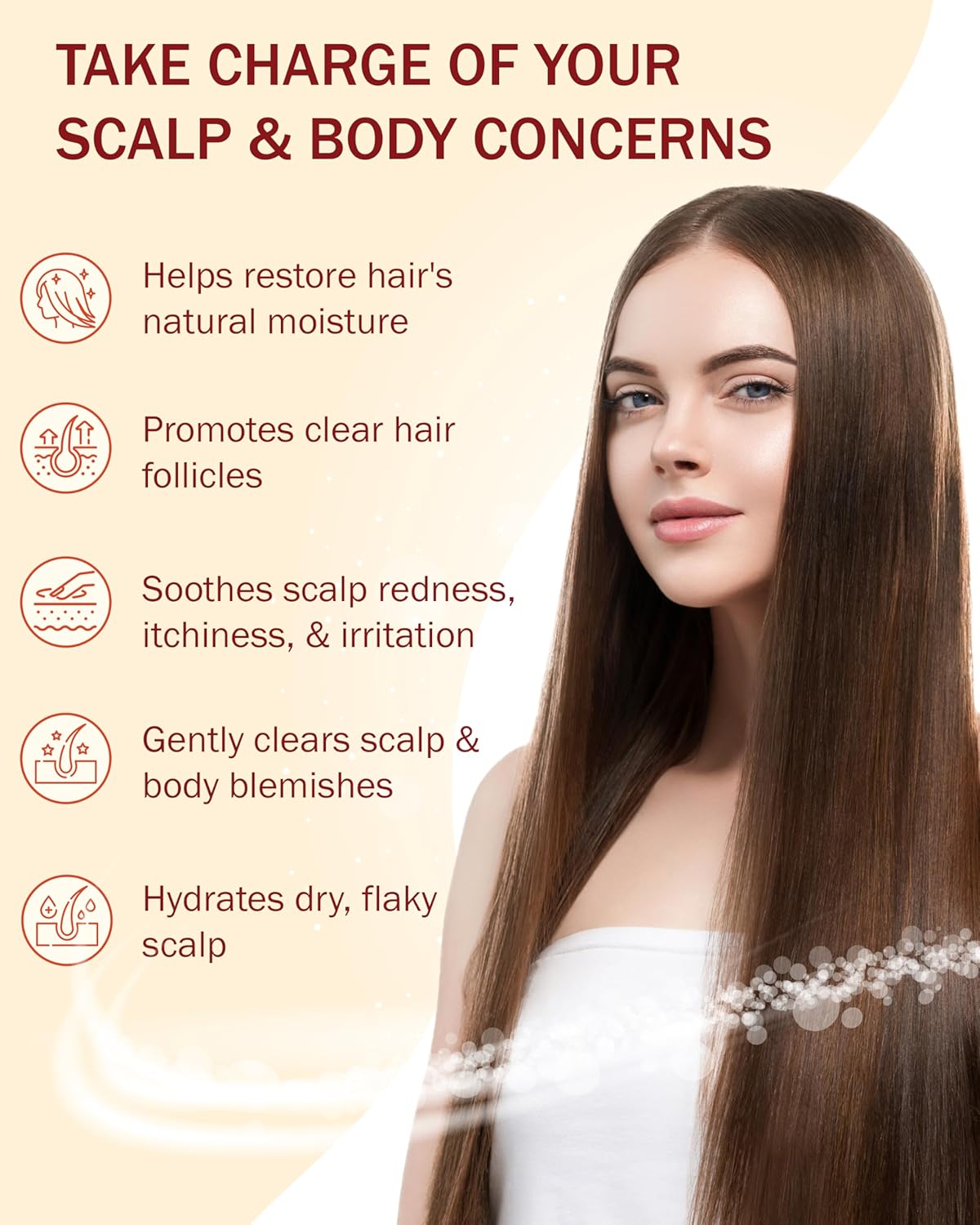 Folliculitis Treatment Shampoo with 3% BHA, Salicylic Acid, Tea Tree Oil & Chamomile Extracts