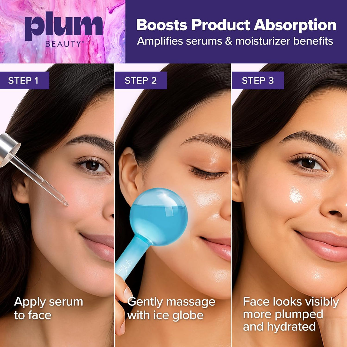 Facial Ice Globes - Cooling Massage Tools for Refreshing Skincare Routine, Enhances Self Care