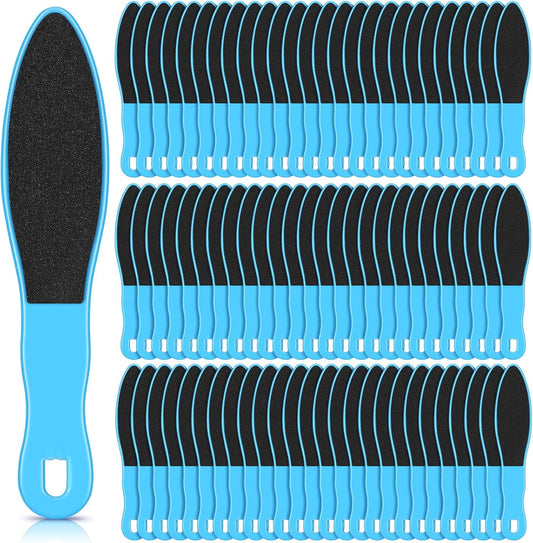 100 Pcs Pedicure Foot File Double Sided Callus Remover Sandpaper Foot Sander Scraper Scrubber with