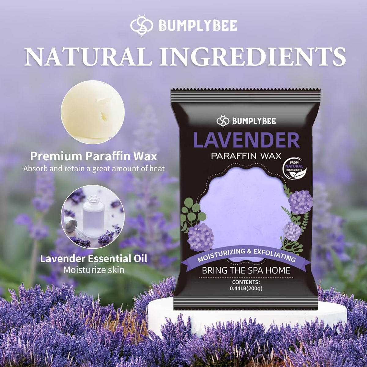 Paraffin Wax for Hand and Feet, 10 Pack Lavender Paraffin Wax Refills for Paraffin Wax Machine