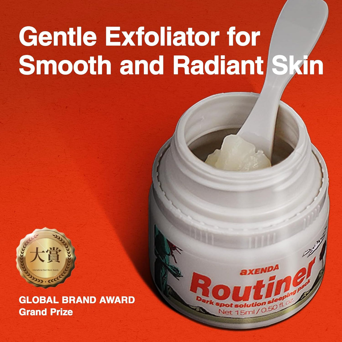 AXENDA Routiner, Gentle Exfoliating Sleeping Peel Pack, Dull, Pigmentation, Blackhead, Acne