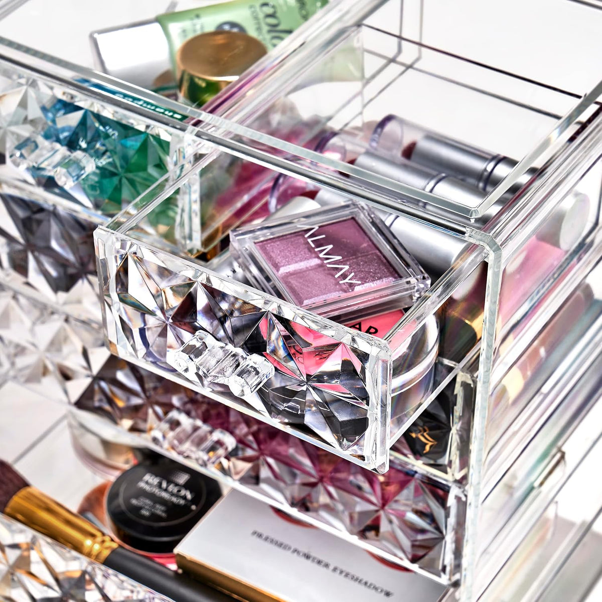 Sorbus Acrylic Makeup Organizer - Organization and Storage Case for Cosmetics Make Up & Jewelry