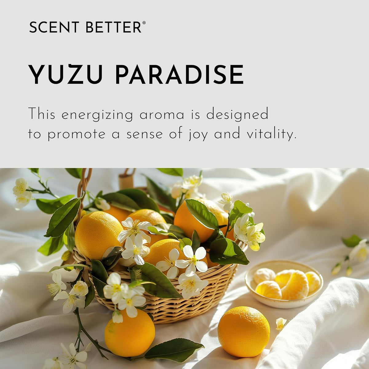Scent Better Yuzu Paradise Aroma Essential Oil Blend: an Aromatherapy Blend of Yuzu, Citrus, and