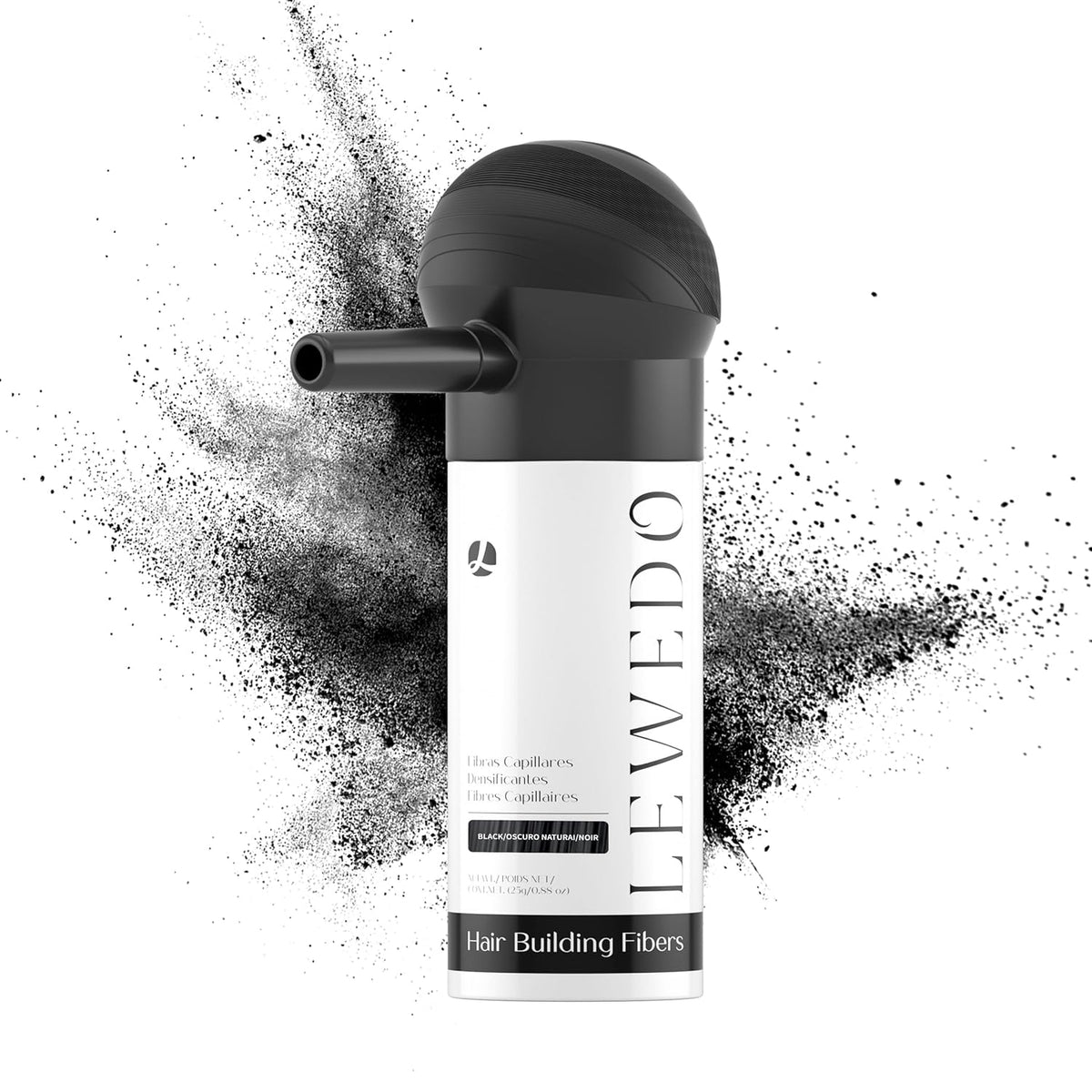 Hair Building Fibers 25G with Precision Spray Applicator - Electrostatic Adsorption for Instant