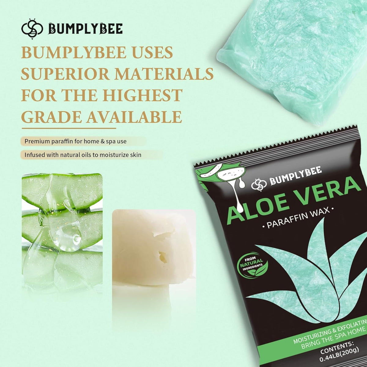 Paraffin Wax for Hand and Feet, 10 Pack Aloe Vera Paraffin Wax Refills for Paraffin Wax Machine