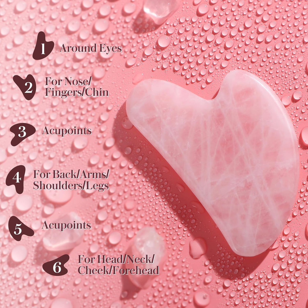 Gua Sha Facial Tools Guasha Tool Gua Sha Jade Stone for Face Skincare Facial Body Tensions Reduce