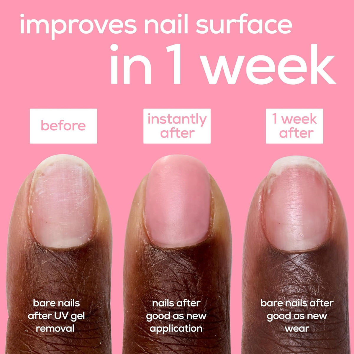 essie Nail Care, Ceramide-Infused Nail Treatment, Vegan, Good As New Concealer & Perfector, 0.46 Fl