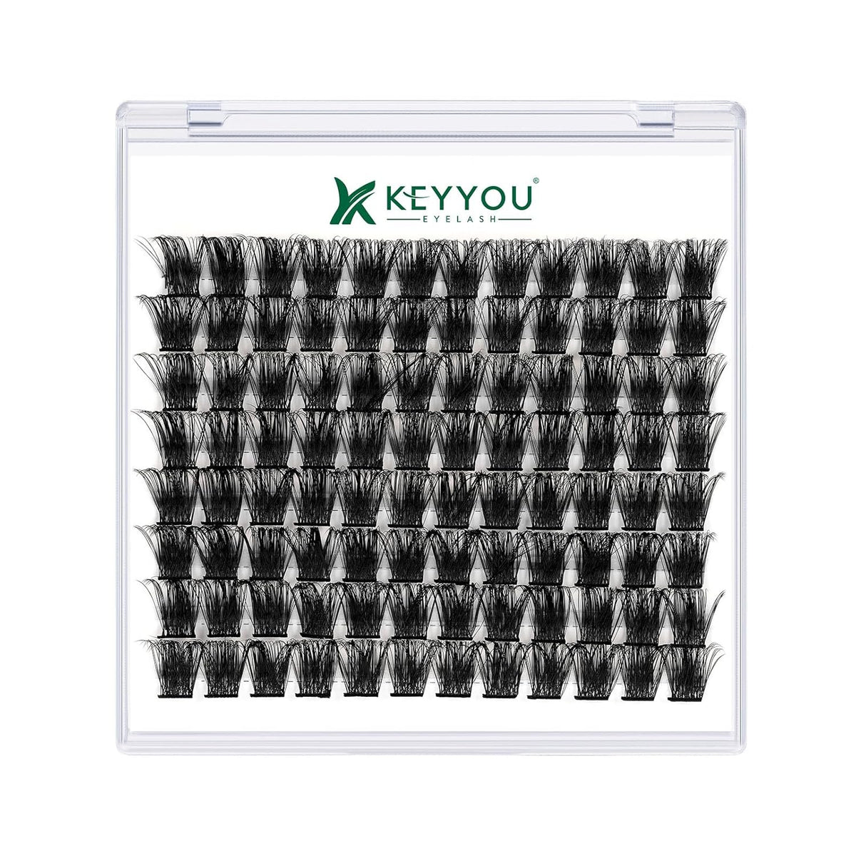 Lash Clusters,96 Pcs Cluster Lashes D Curl 14mm DIY Lash Extensions Eyelash Clusters,KEYYOU Volume
