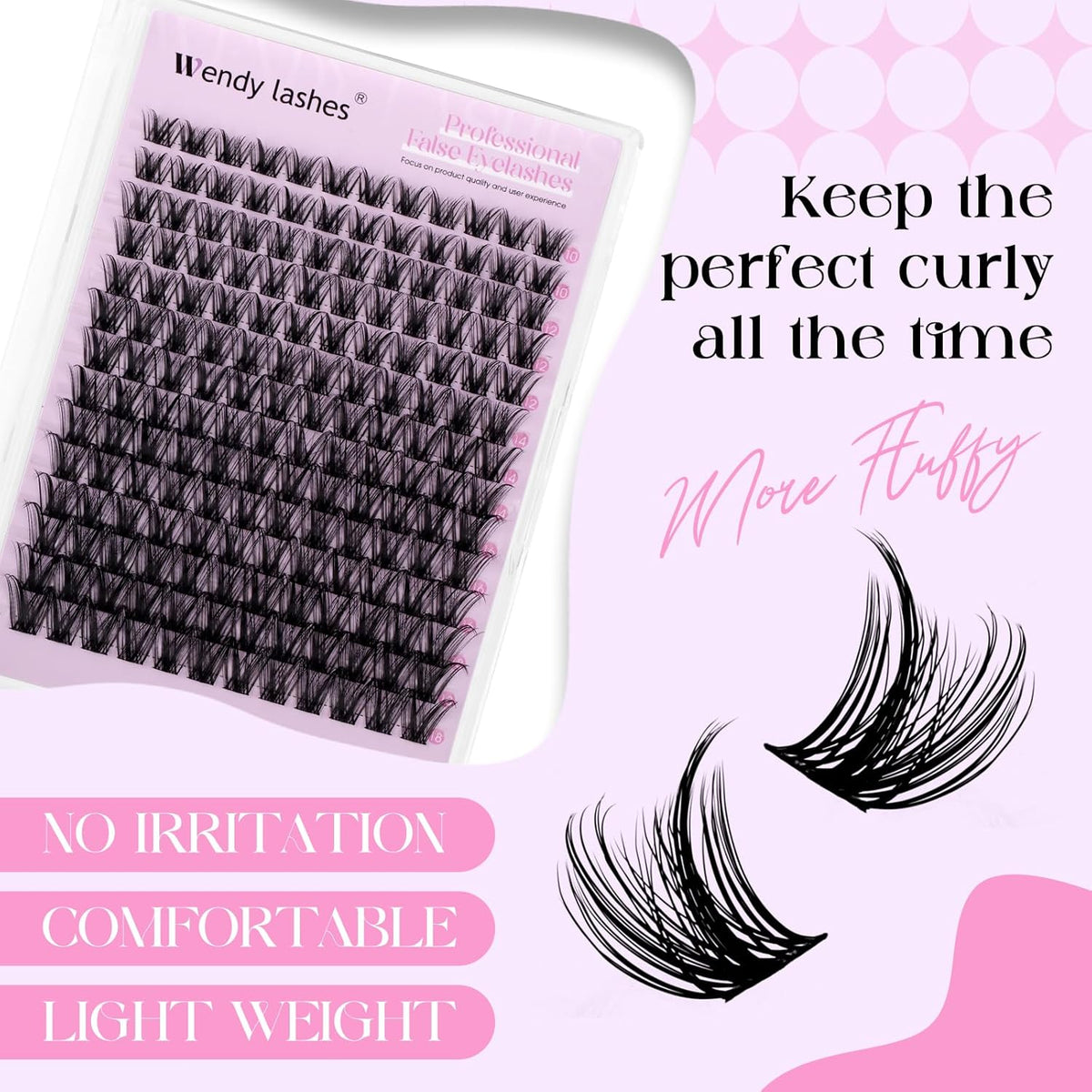 Individual Lashes DIY Matte Black Lashes Cluster Nature Eyelash Extensions Cluster