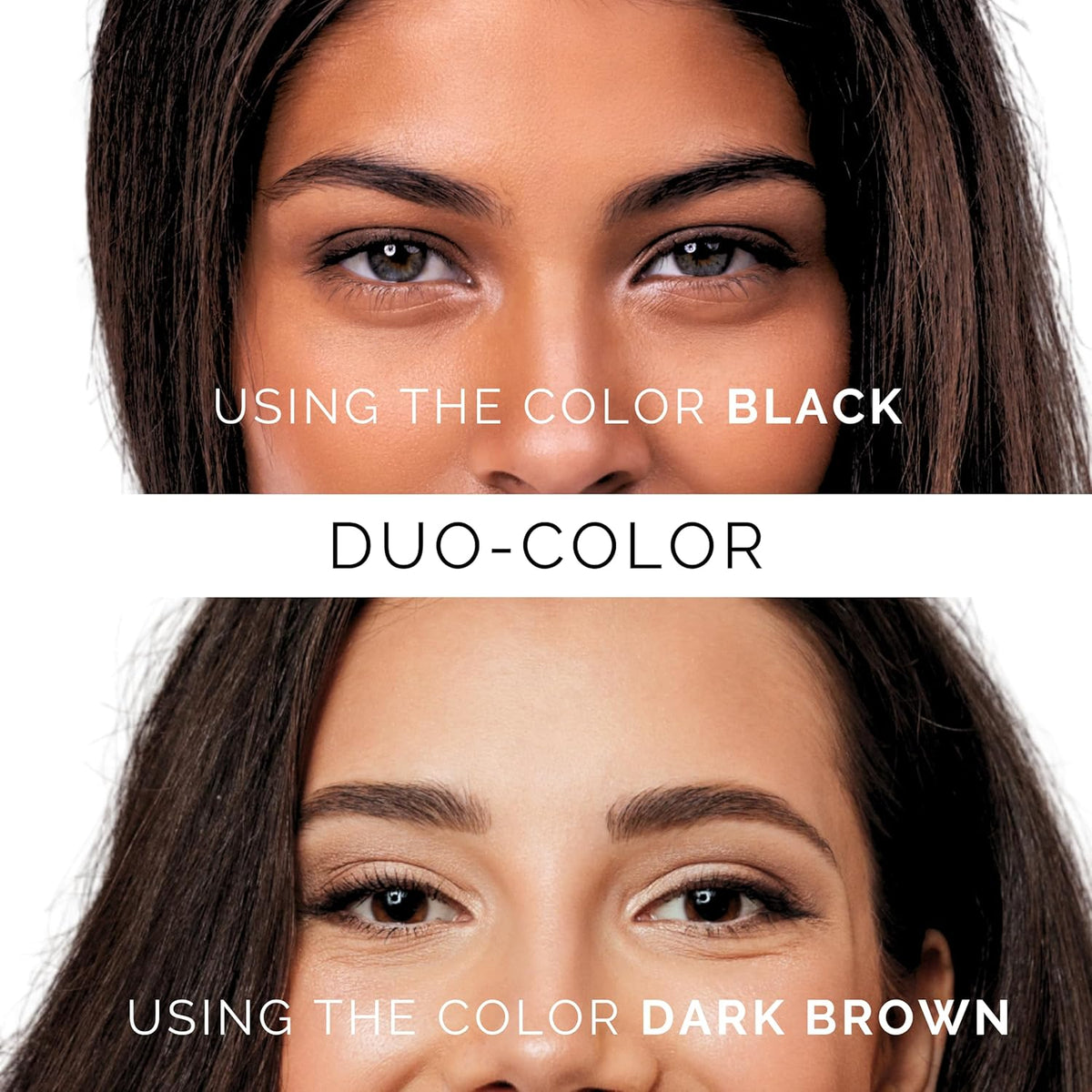 Dual-Color Eyebrow Stamp Stencil Kit with 9 Reusable Eyebrow Stencils for Professional Brow