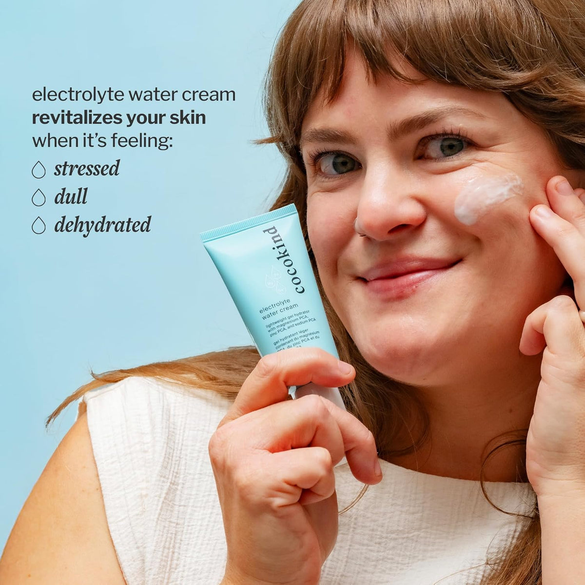 Cocokind Electrolyte Water Cream | Lightweight Water Gel Moisturizer | Balanced Hydrating Day Cream