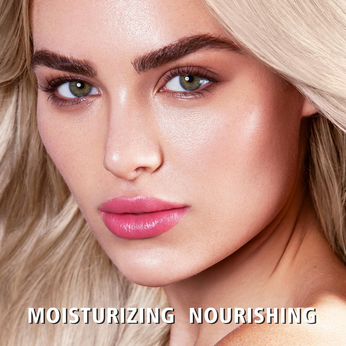 3Pc Moisture Lipsticks for Women Brown Nude Pink Lipstick Hydrate Tinted Lip Balm for Dry Cracked
