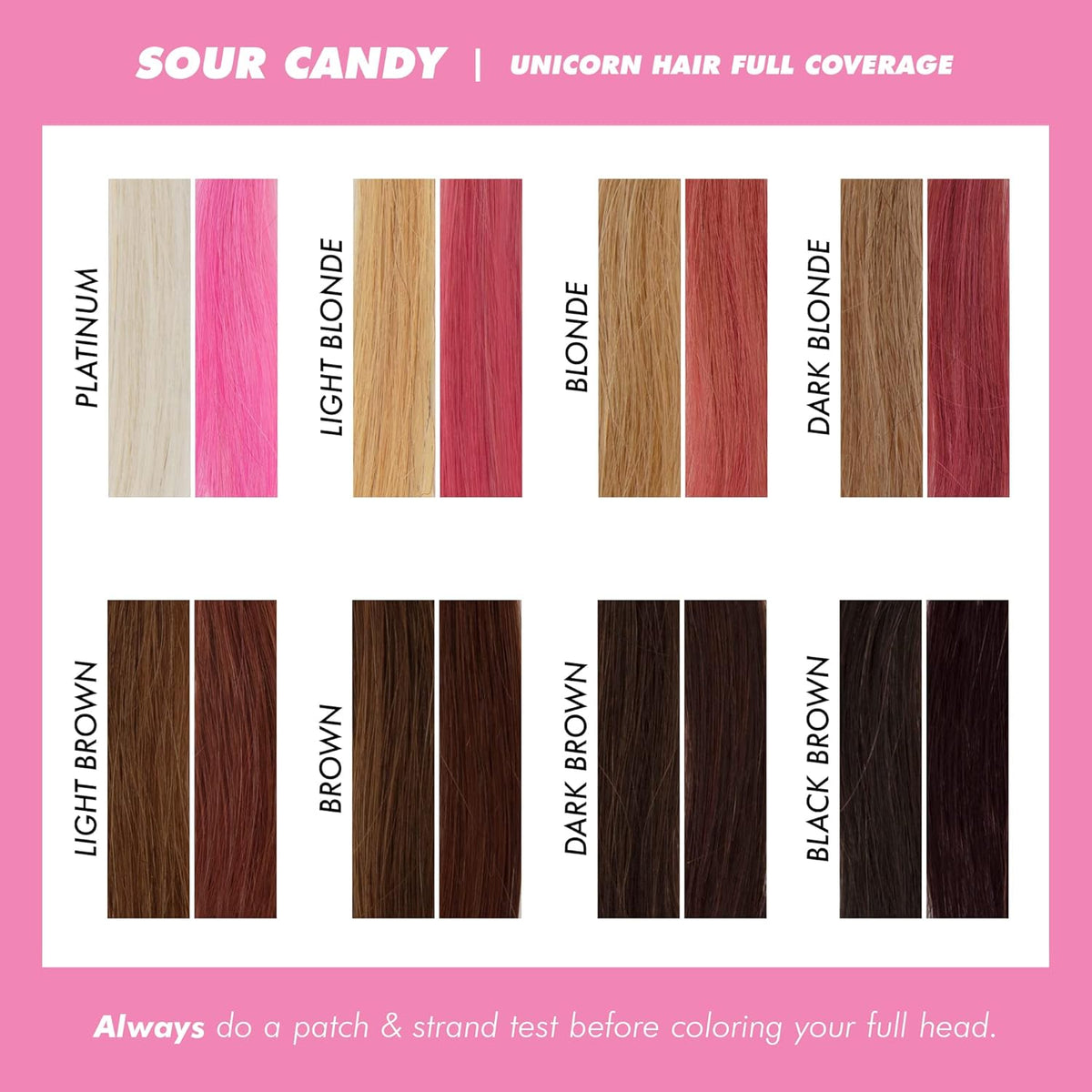 Lime Crime Unicorn Hair Dye Full Coverage, Sour Candy (Bright Pink) - Vegan and Cruelty Free