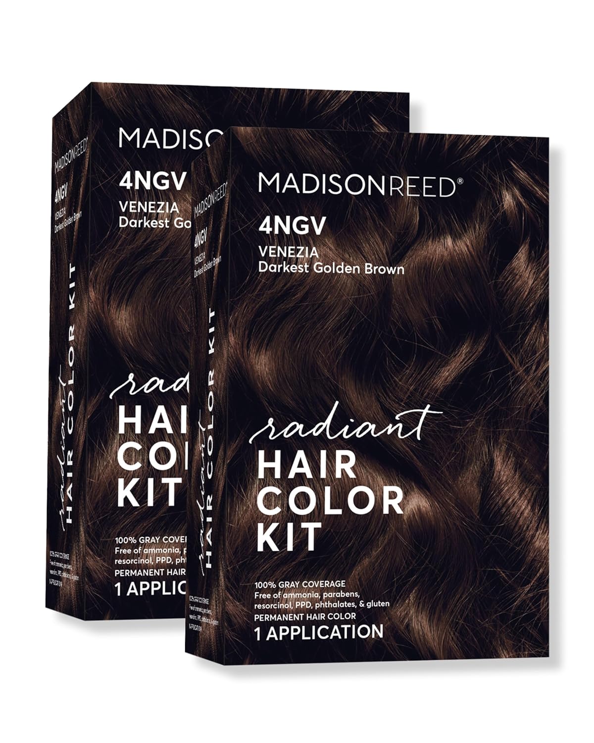 Madison Reed Radiant Hair Color Kit | 4NGV Darkest Golden Brown with Warm Tones (Venezia Brown) for