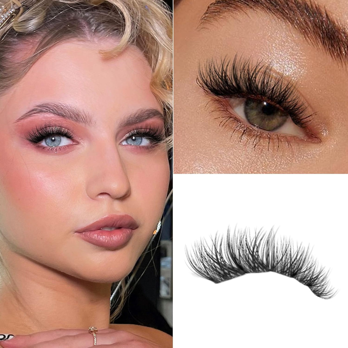 120Pcs Clear Band Lash Clusters 10-14mm Natural Look Cluster Eyelashes C Curl Resuable Invisible