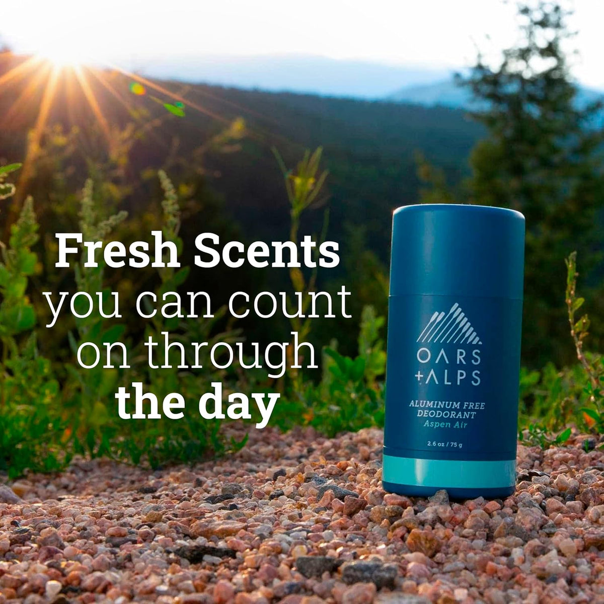 Oars + Alps Aluminum Free Deodorant for Men and Women, Dermatologist Tested and Made with Clean
