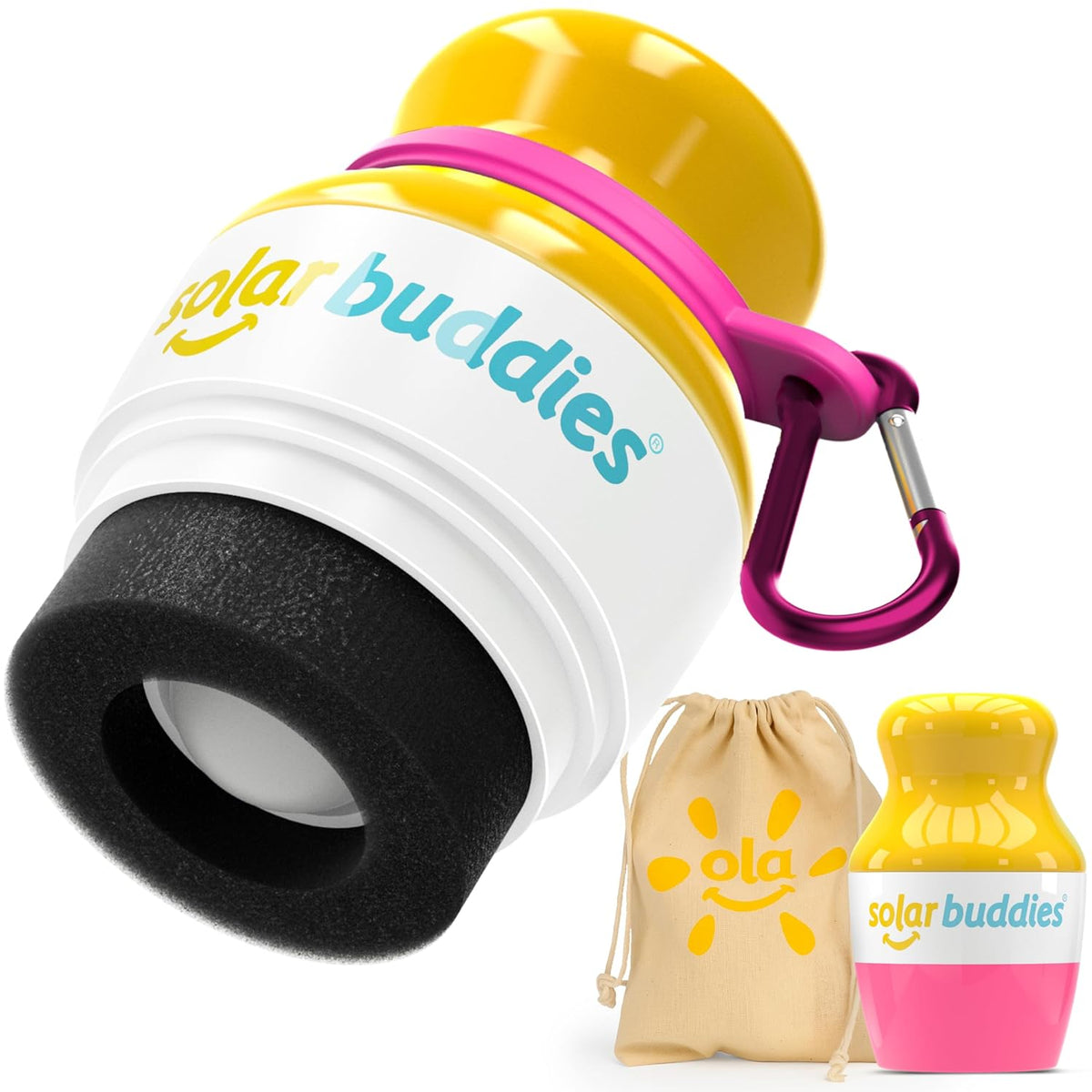Pink Bag Bundle Solar Buddies Refillable Roll On Sunscreen Suncream Applicator Bag Bundle With