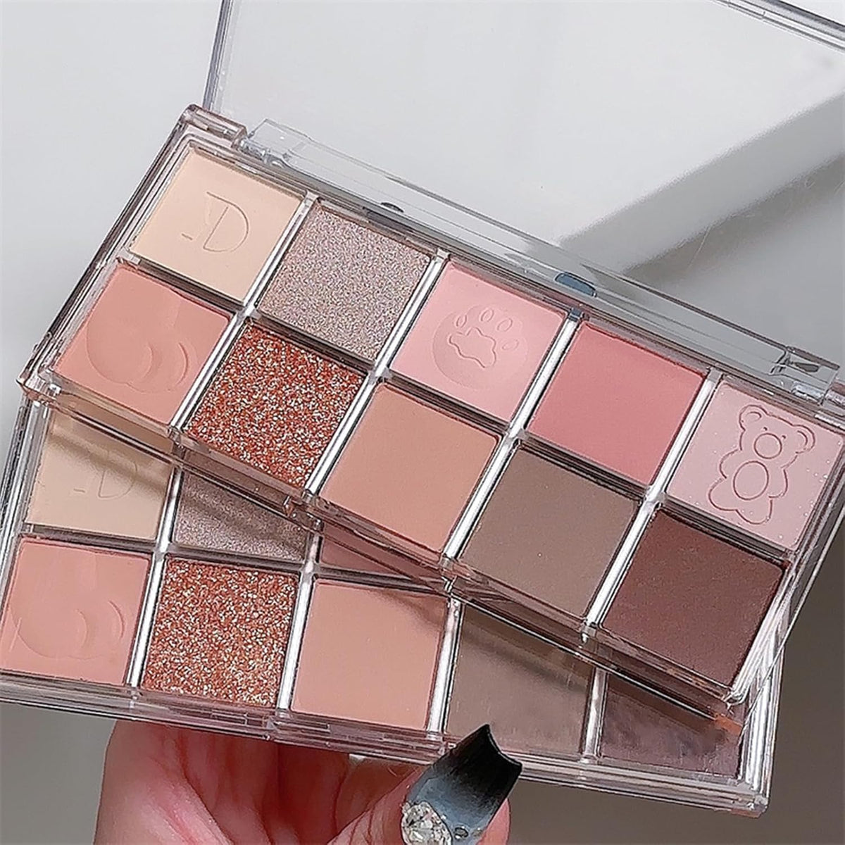 Erinde 10 Colors Eyeshadow Palette Makeup - Matte Shimmer Glitter Eye Shadow, Ultra-Blendable, High