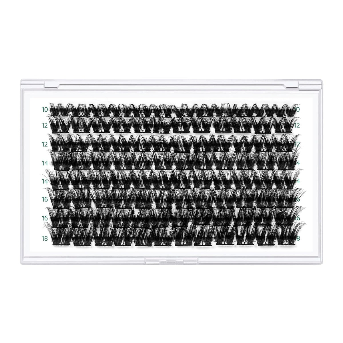 Lash Clusters,96 Pcs Cluster Lashes D Curl 10-18MIX DIY Lash Extensions Eyelash Clusters,KEYYOU