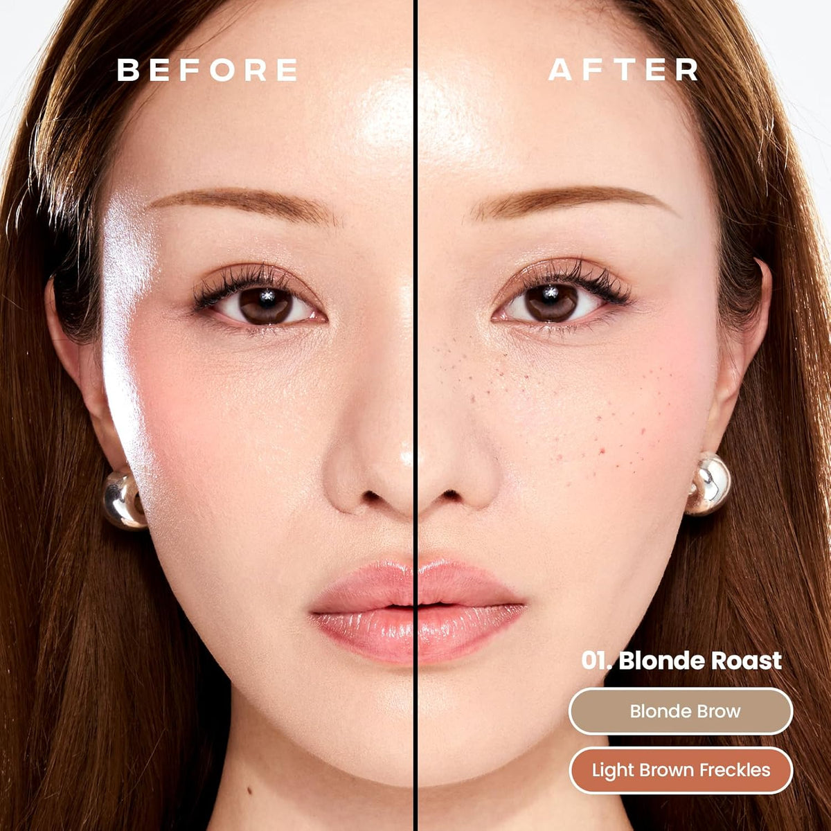Sacheu Brow & Freckle STAY-N Tinted Eyebrow Gel & Faux Freckle Pen — 2-in-1 Longwear Water