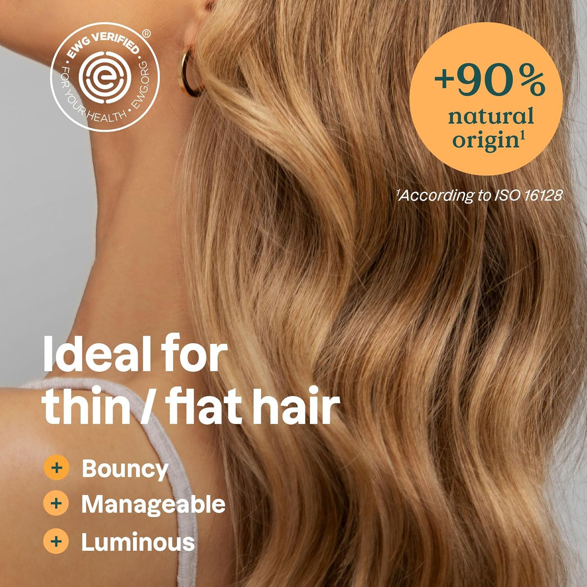ATTITUDE Volume & Shine Shampoo Bar, Natural Origin, for Thin and Flat Hair, Soy Protein & Red