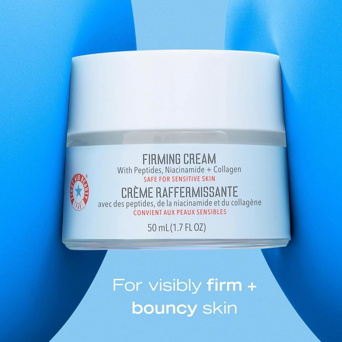 First Aid Beauty Firming Collagen Cream with Collagen, Peptides and Niacinamide – Day + Night
