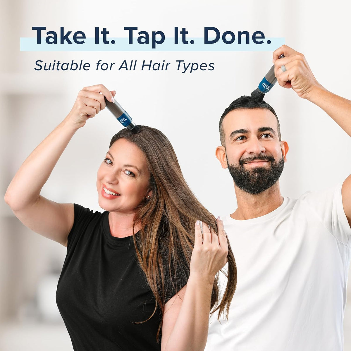 TRUHAIR Color Fibers Root Coverage & Density Booster | Quick-Apply Root Touch Up Hair Color |