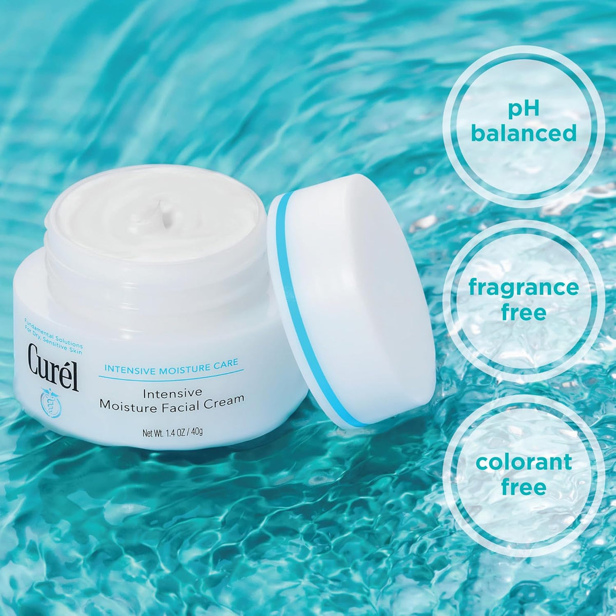 Curel Japanese Skin Care Intensive Face Moisturizer Cream, Hydrating Face Lotion for Dry to Very