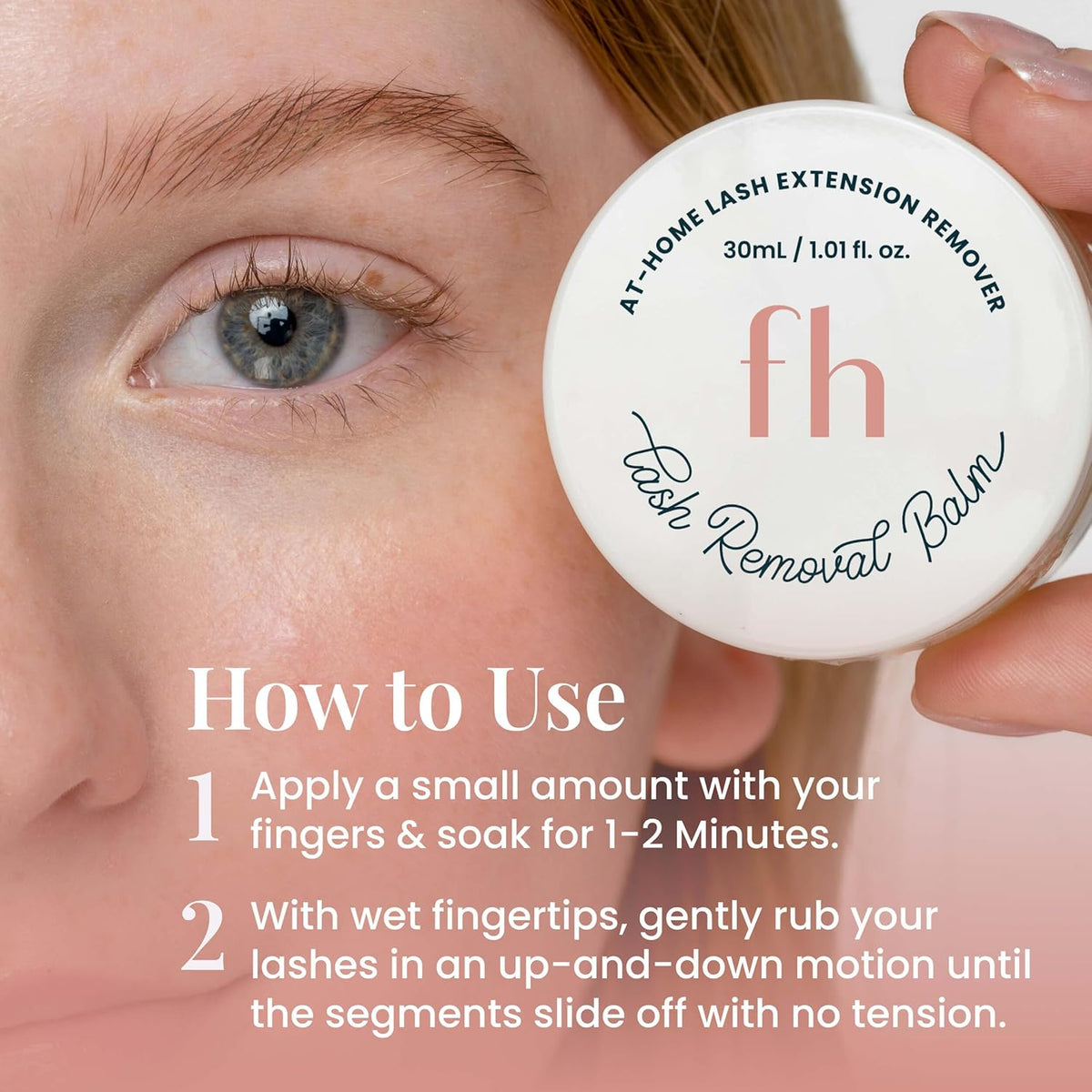 FlutterHabit Lash Removal Balm for Eyelash Adhesive and False Eyelashes, DIY Eyelash Extension