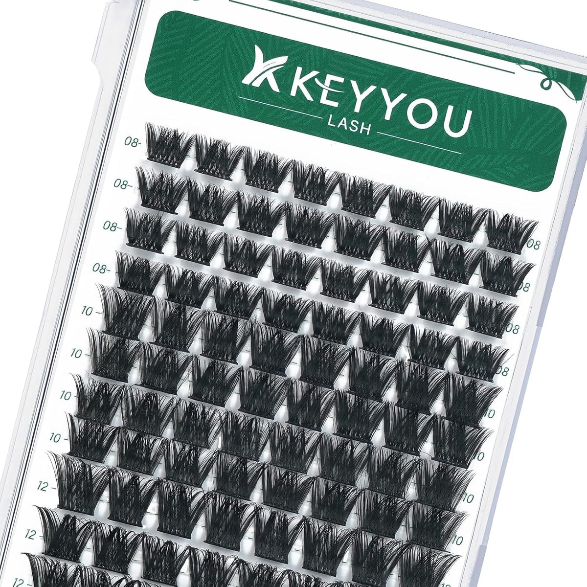 Lash Clusters 96pcs Individual Lashes Y02 D Curl 8-12MIX Cluster Lashes KEYYOU Volume Wispy Lash