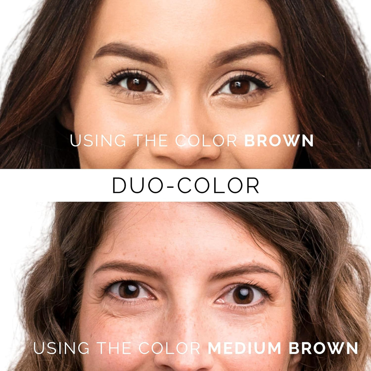 Dual-Color Eyebrow Stamp Stencil Kit with 9 Reusable Eyebrow Stencils for Professional Brow