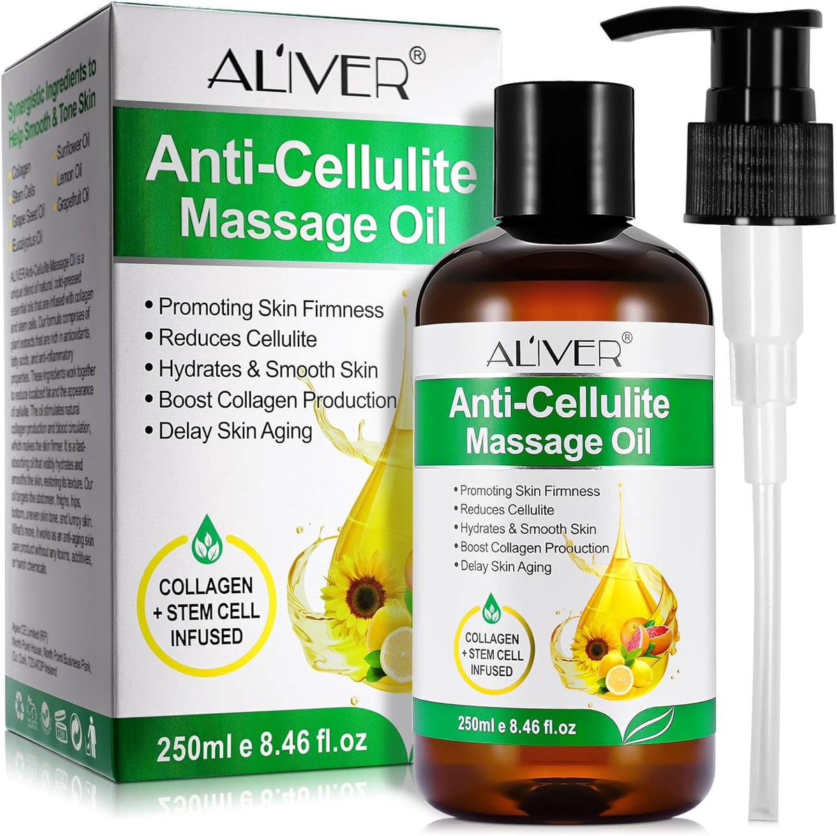 Body Oil Naturals Anti Cellulite Massage Oil, for Skin Tightening, Massage Oil for Massage Therapy
