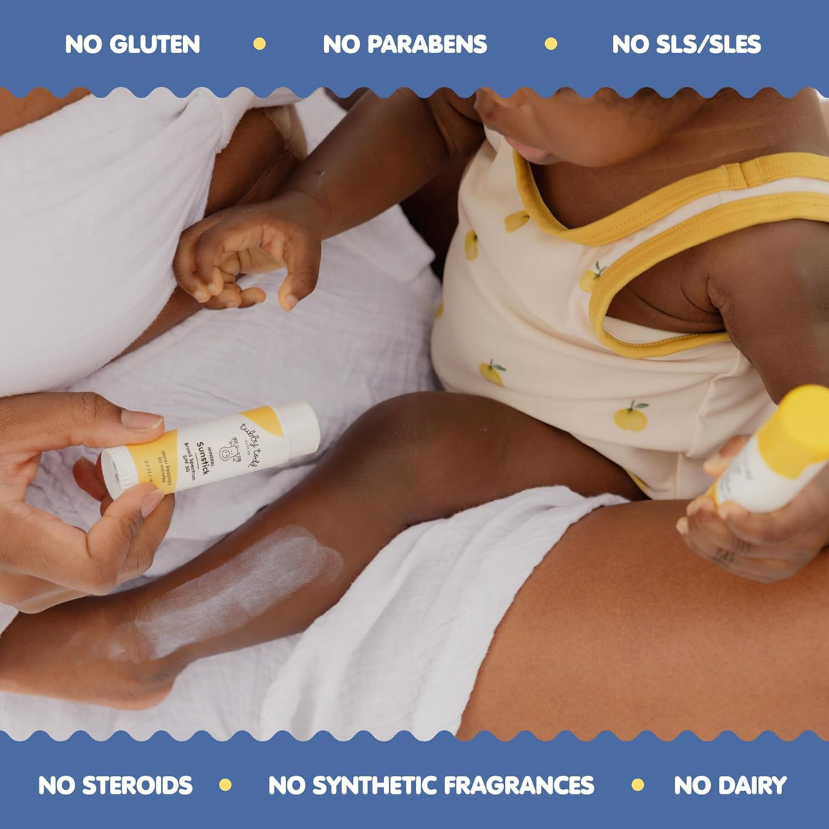 TUBBY TODD Mineral Sunstick - Broad Spectrum SPF 30 Sunscreen for Kids - Water-Resistant Stick
