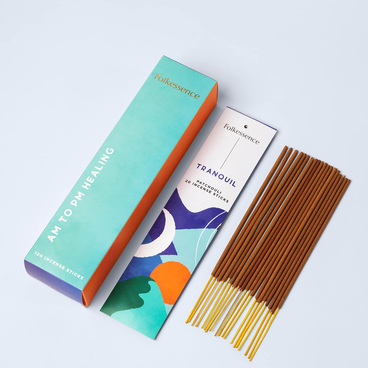 Folkulture Incense Sticks for Home | Set of 6 (120 Non Toxic Insence-Sticks) with 45 Mins Burn Time