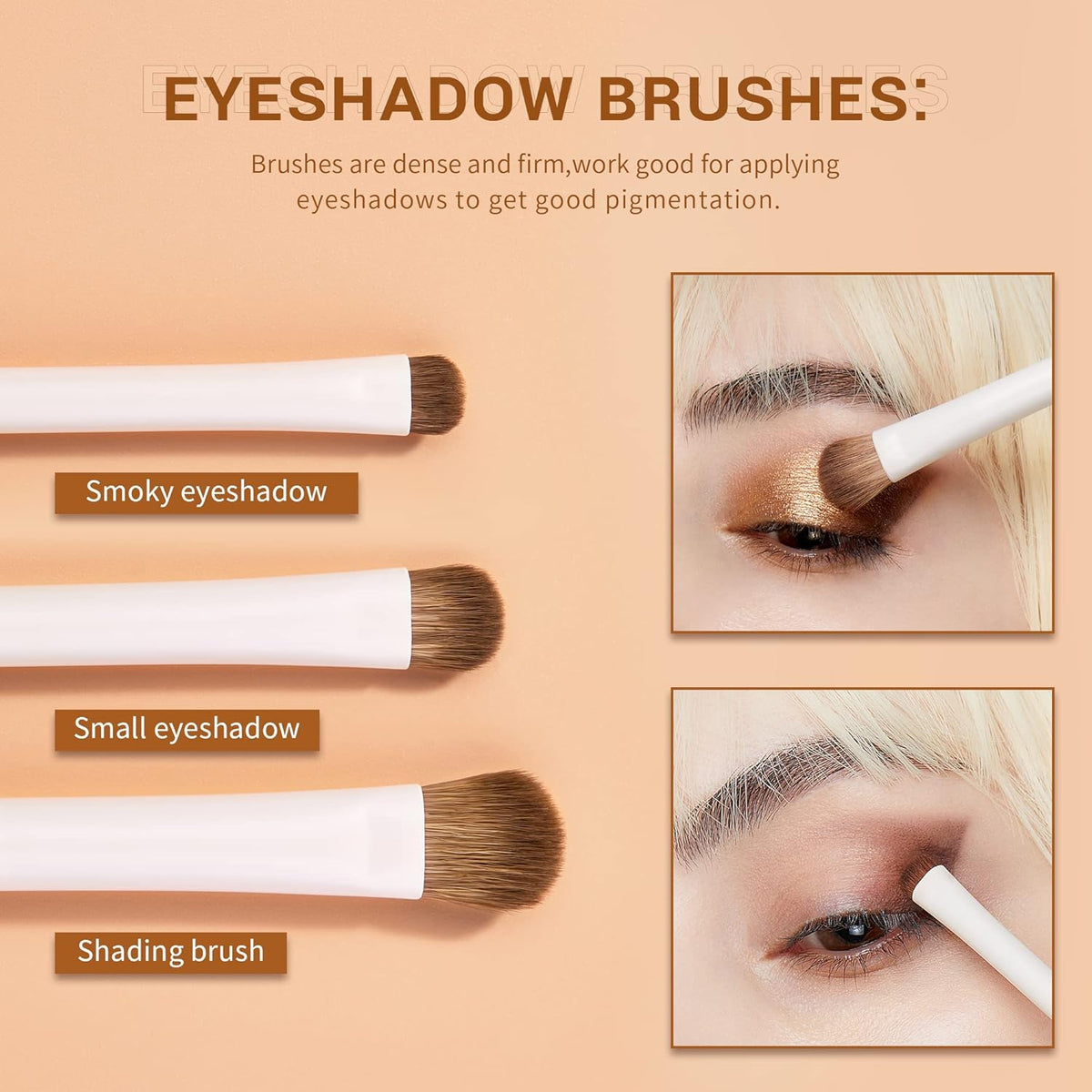 Jessup Precision Makeup Brushes 10Pcs Eye Makeup Brush Set Premium Synthetic Eyeshadow Concealer